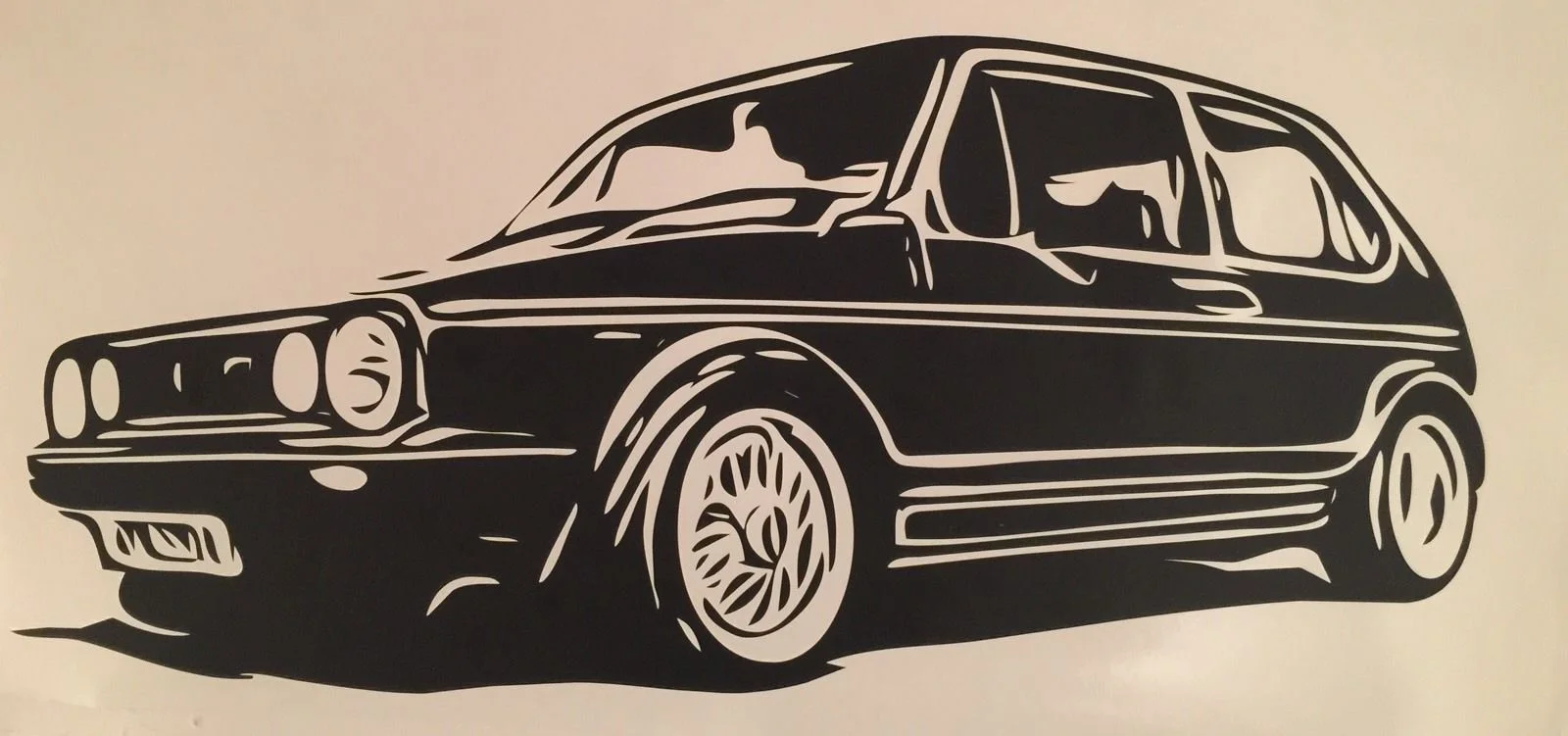 Для 1 пары/2 шт VW Mk1 Golf Dual Pack массивный Epic Wall Art-каждая Наклейка различных размеров