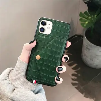 

Crocodile envelope card case for iphone 11 Pro Max 11 Pro 11 All-inclusive drop protection Cover for iphone XS Max XS XR X 6 6S