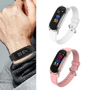 

YD8 Smart Bracelet Blood Pressure Heart Rate Temperature Fitness Tracker Sport Wristband Watch For IOS Android