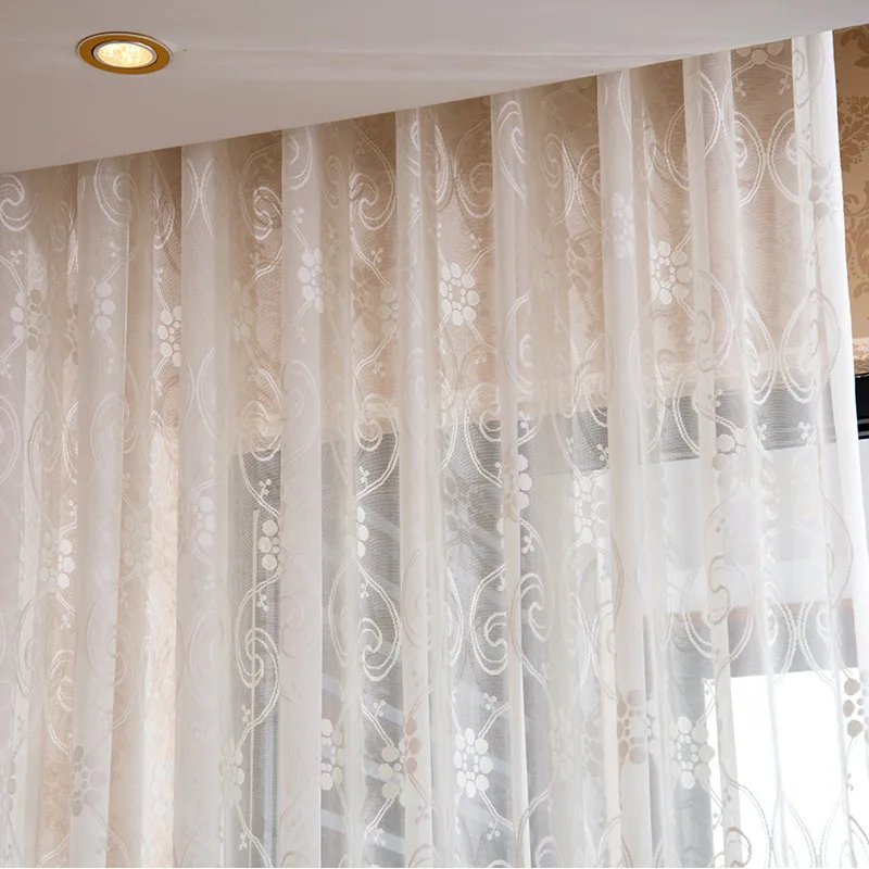 Tiyana, кружевные прозрачные шторы, 1 панель, жаккардовая вуаль, занавески на окна, тяжелый тюль для гостиной, стеклянная дверь, балкон, зал, декор HP05X