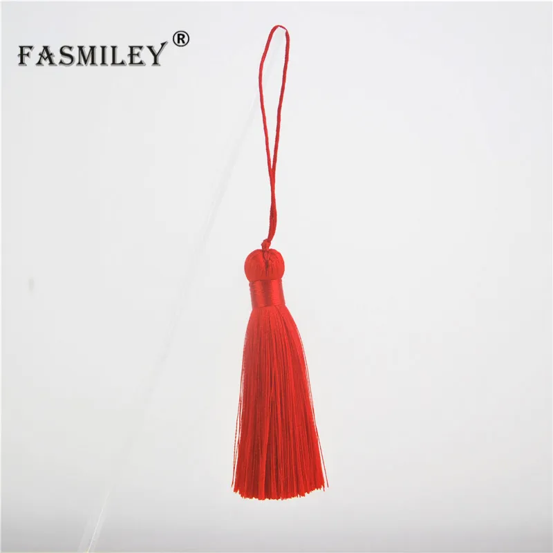 FASMILEY кисточки для самодельные Украшения, Аксессуары 8 см шелковые кисточки украшения ручной работы фурнитура для ювелирных изделий 10 шт LS016-10