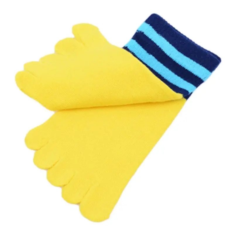 12-Yellow Новые милые детские носки Kawaii, хлопковые носки для мальчиков и девочек с изображением животных, дешевые носки с изображением кота, собаки, носки с пальцами для детей 3-7 лет - Цвет: 12-Yellow