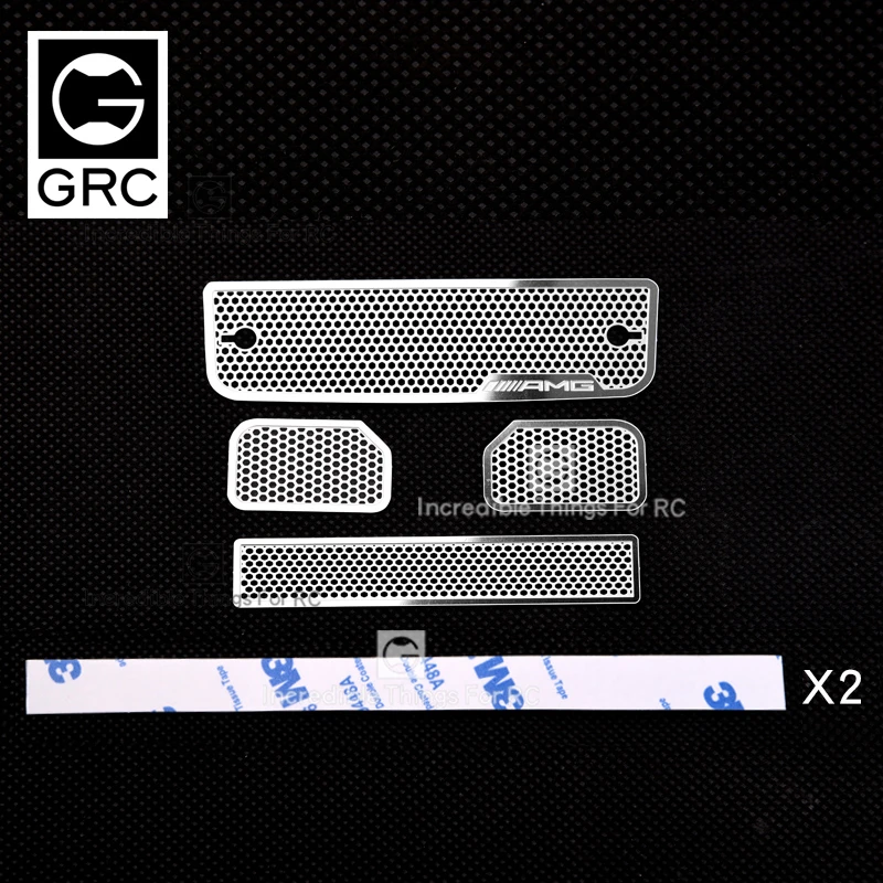 Металлическая противоскользящая решетка заднего вида Зеркало для 1/10 Rc Гусеничный автомобиль Traxxas TRX4 G500 TRX6 G63