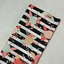 Блестящий глиттер, Полоска, Золотое Тиснение, цветочный принт, хлопковая ткань, 50x105 см, цветочный пэчворк, сделай сам, для шитья, вечерние, для украшения дома