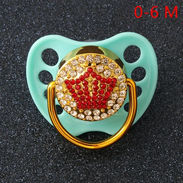 Light Blue 0-6M Не содержит фталат новорожденных детские пустышки успокоитель младенцев соска-пустышка детские подгузники для сна с силиконовым соска - Цвет: Light Blue 0-6M