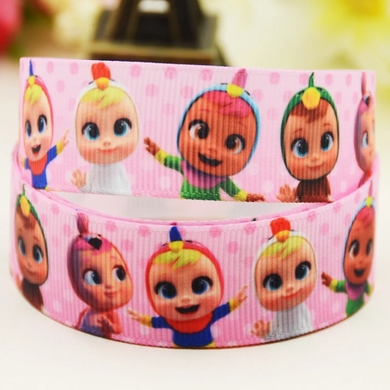 22 Millimetri 25 Millimetri 38 Millimetri 75 Millimetri Bebés Llorones Del Fumetto Stampato Il Nastro Del Grosgrain Decorazione Del Partito 10 Metri X