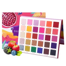 

30 Color Fruit Eye Shadow Palette Colorful Artist Shimmer Glitter Matte Pigmented Powder Pressed Eyeshadow Makeup Kit