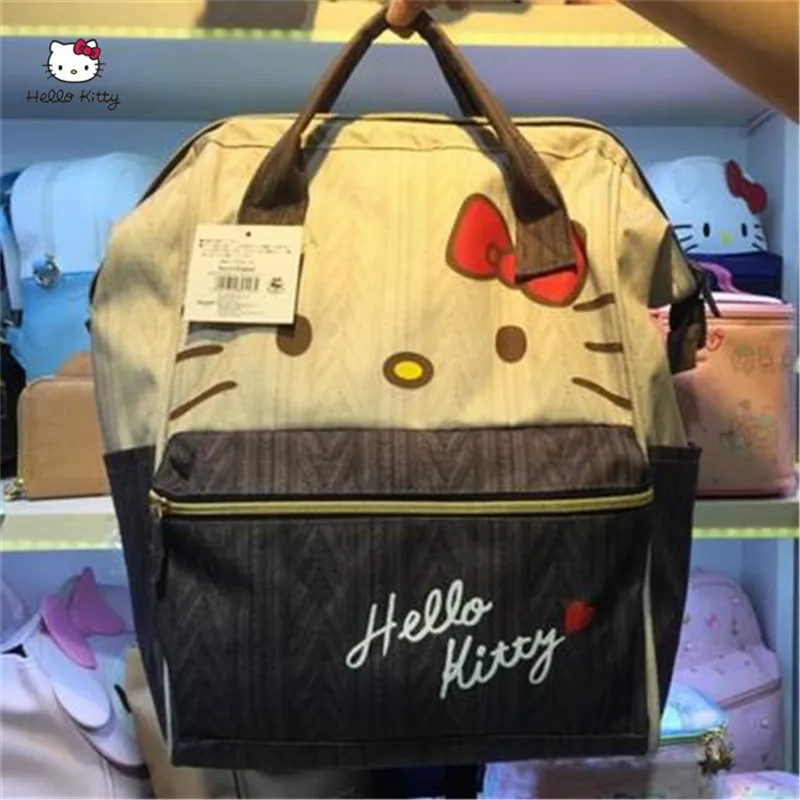 

HELLO KITTY Fashion Cartoon Backpack Multi-function Large Capacity Mummy Bag Travel Backpack Oxford Cloth Material HK-TT065