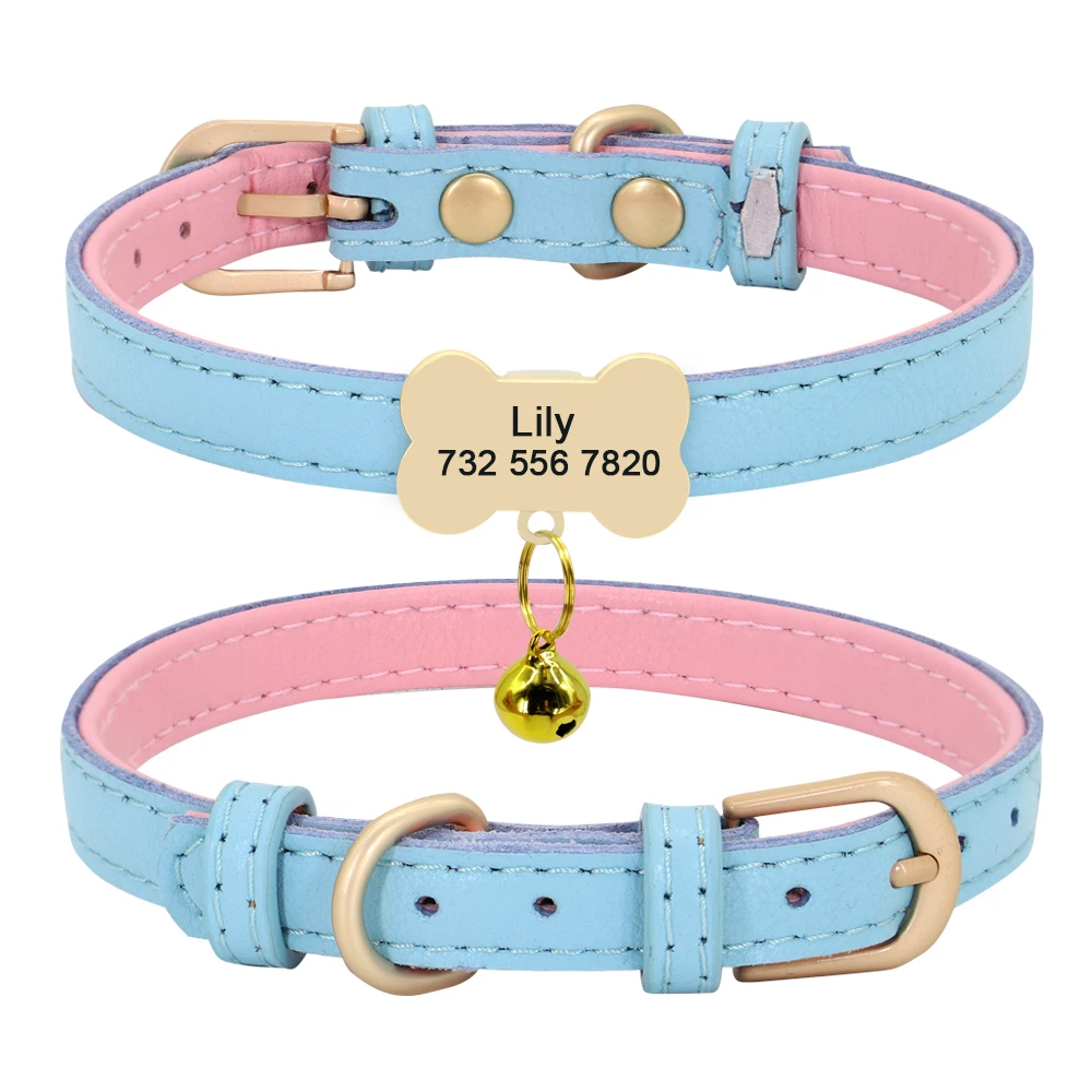 Cute Custom Cat Collar Personalized Cat Collar For Small Dogs Cats Kitten  Puppy Nameplate Collars Free Engraving Accessories