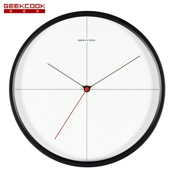 

12 Inch Metal Wall Clock Modern Design Silent Bedroom Living Room Home Decor Wall Watch Brief Farmhouse Decor Clocks Needle
