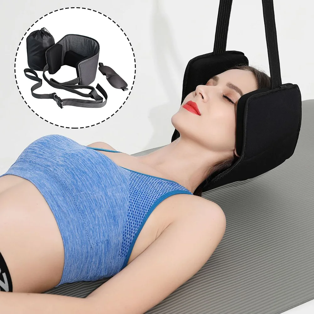 

Physical Therapy Cervical Neck Traction Set Eye Mask Pain Relief Support Relieve Fatigue Healthy Massage Hammock Storage Bag