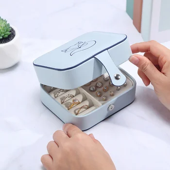 

1pc Multi-function Portable Practical Bag Storage Holder Box Container for Jewelry Earing Necklace