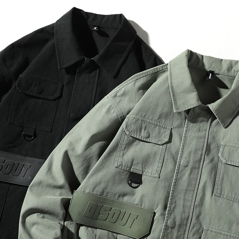Misniki Denim Jacket MenStreetwear Turn Down Collar Jacket Casual Long Sleeve Coat Hip Hop Men Cargo Jackets JP41