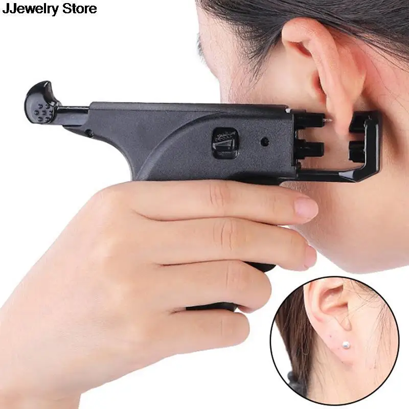 No Pain Professional Safety Ear Piercing Tool Double Pistol Plug Stud Earrings Body Jewelry 1pc | Украшения и аксессуары