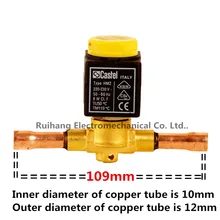 Catel тип сварки 1068/3 кондиционер морозильник Соленоидный клапан 1068/3A6 внутренний диаметр сварной трубы 10 мм