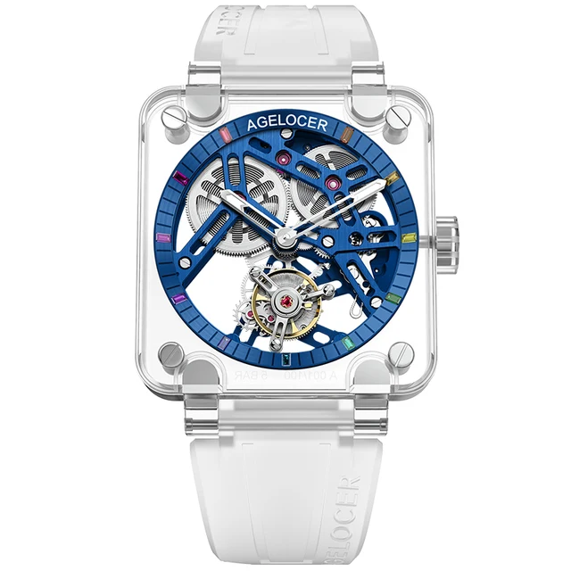 agelocer full sapphire crystal gems mens automati