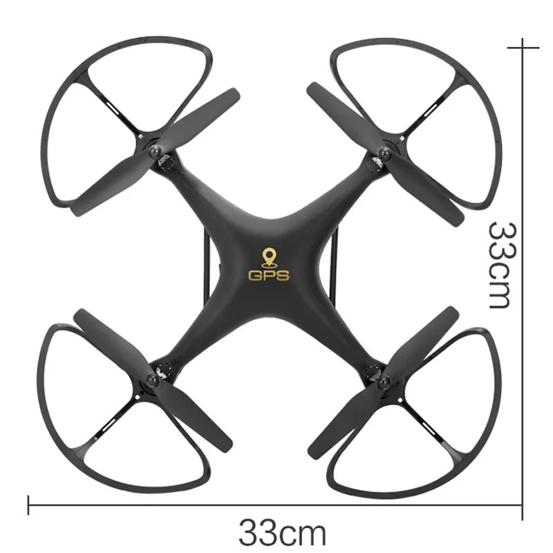 Двойной gps Fpv 2,4G 4Ch Rc Квадрокоптер Дрон со мной 720P Hd камера Wifi Безголовый режим Радиоуправляемый Дрон