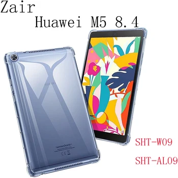 

Transparent TPU Tablet Case For Huawei M5 8.4 SHT-W19 SHT-AL09 Rubber Back Cover Airbag Shockproof Silicone Soft Shell