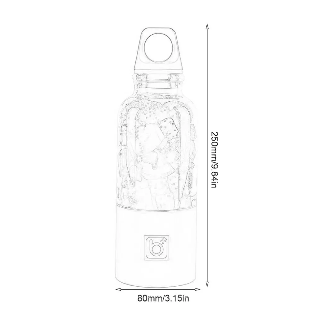 Соковыжималка, чашка для сока, Мини соковыжималка, электрическая соковыжималка, портативная соковыжималка Huibin, чашка для фруктового сока 500 мл