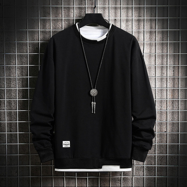 Fashion Mens Casual Sweatshirts Long Sleeve O-Neck Style Male Pullover Hoodies