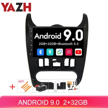 

YAZH 9.0" IPS Screen Android 9.0 Pie Car Stereo GPS For Dacia /Renault Logan Sandero 2009 2010 2011 2012 2013 32GB Head Unit