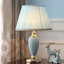 Lampe décorative en céramique, lampe de chevet, pour salon, salle de mariage, lampe de Table, minimaliste, créative, de luxe