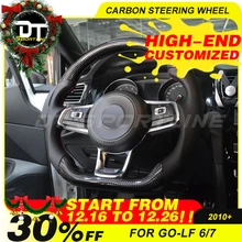 Индивидуальный углеродный руль для гольфа 6 Гольф 7 Высокое качество углеродное волокно руль подходит для гольфа