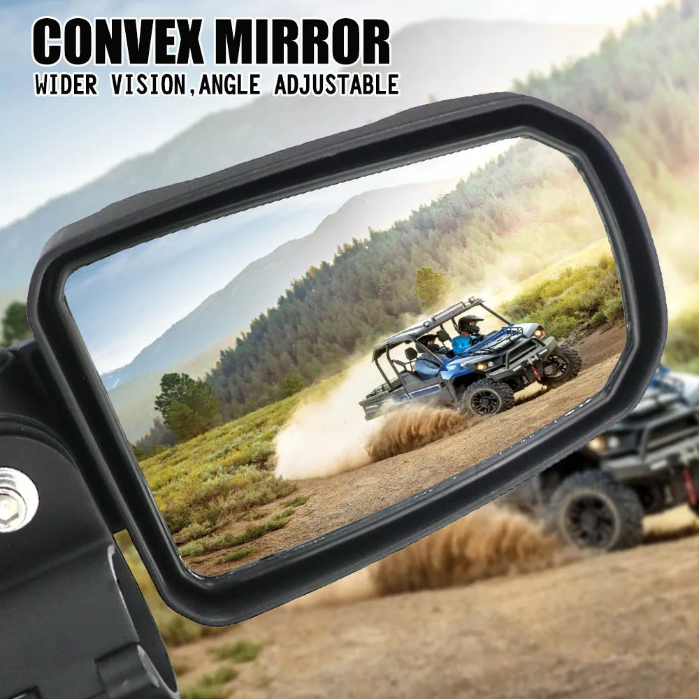 1,7" UTV боковые зеркала небьющиеся сверхпрочные алюминиевые зеркала заднего вида для Can Am Commander Maverick X3 X RS Turbo R