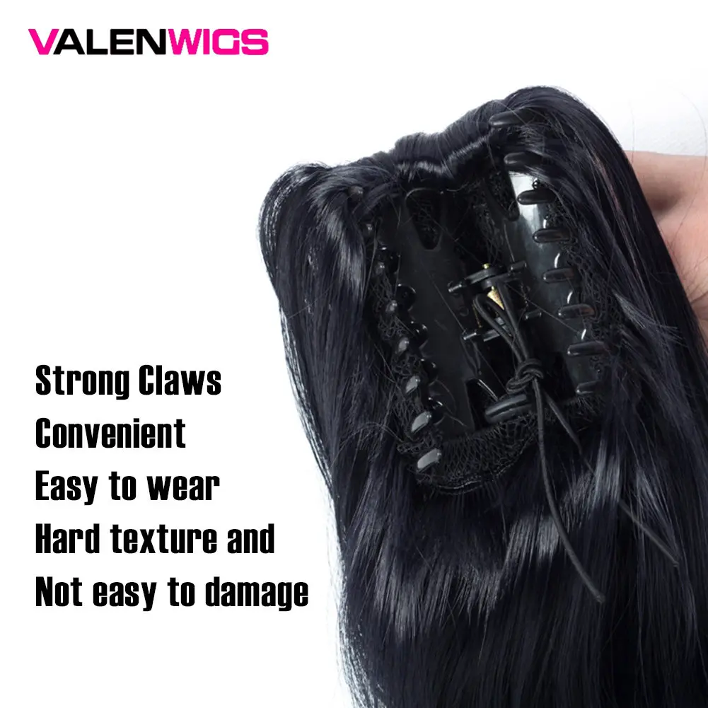ValentWigs 24 ''Омбре Цвет Коготь заколка для хвоста синтетические волосы