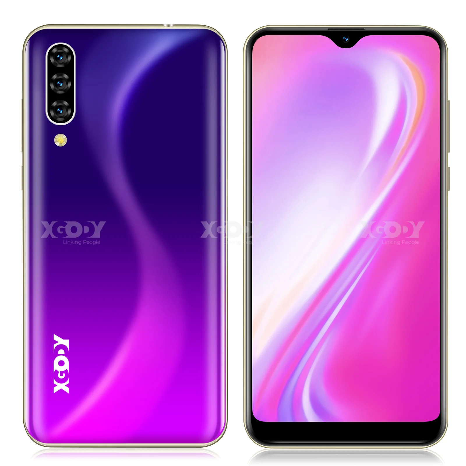 XGODY Note 7 Мобильный телефон Android 9 0 мобильный 6 26 'ƈ Гб Оперативная память 16