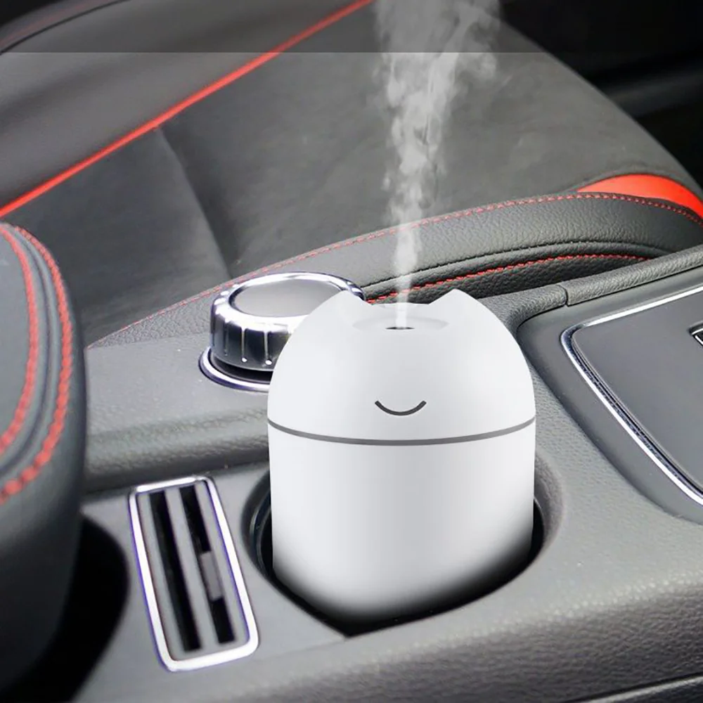 

Humidifier USB Car Air Humidifier Mini Aroma Diffuser Portable Home Adjustable Essential Oil Diffuser With LED Night Lamp