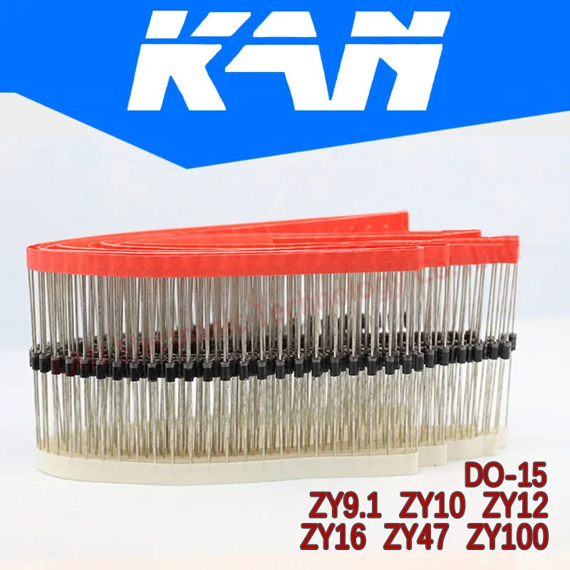 50PCS-ZY9-1-ZY10-ZY12-ZY16-ZY47-ZY100-DO-15-Direct-Insertion-Zener ...