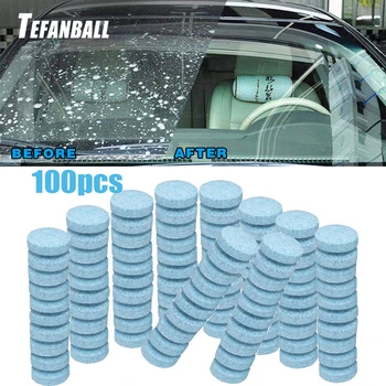 

100Pcs/Lot Multifunctional Effervescent Tablets Spray Cleaner for Car Windshield Kitchen Bathroom Glass Cleaning DropShipping