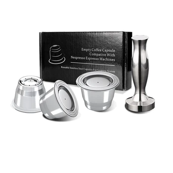 

Reusable Stainless Steel Pods For Nespresso Reutilisable Inox Refillable Nespresso Pixie Essenza Capsule Crema Espresso Capsulas