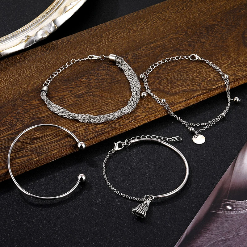 Bracelet Jewelry DAXI Boho Charm Bracelet Women Friendship Bracelets Set