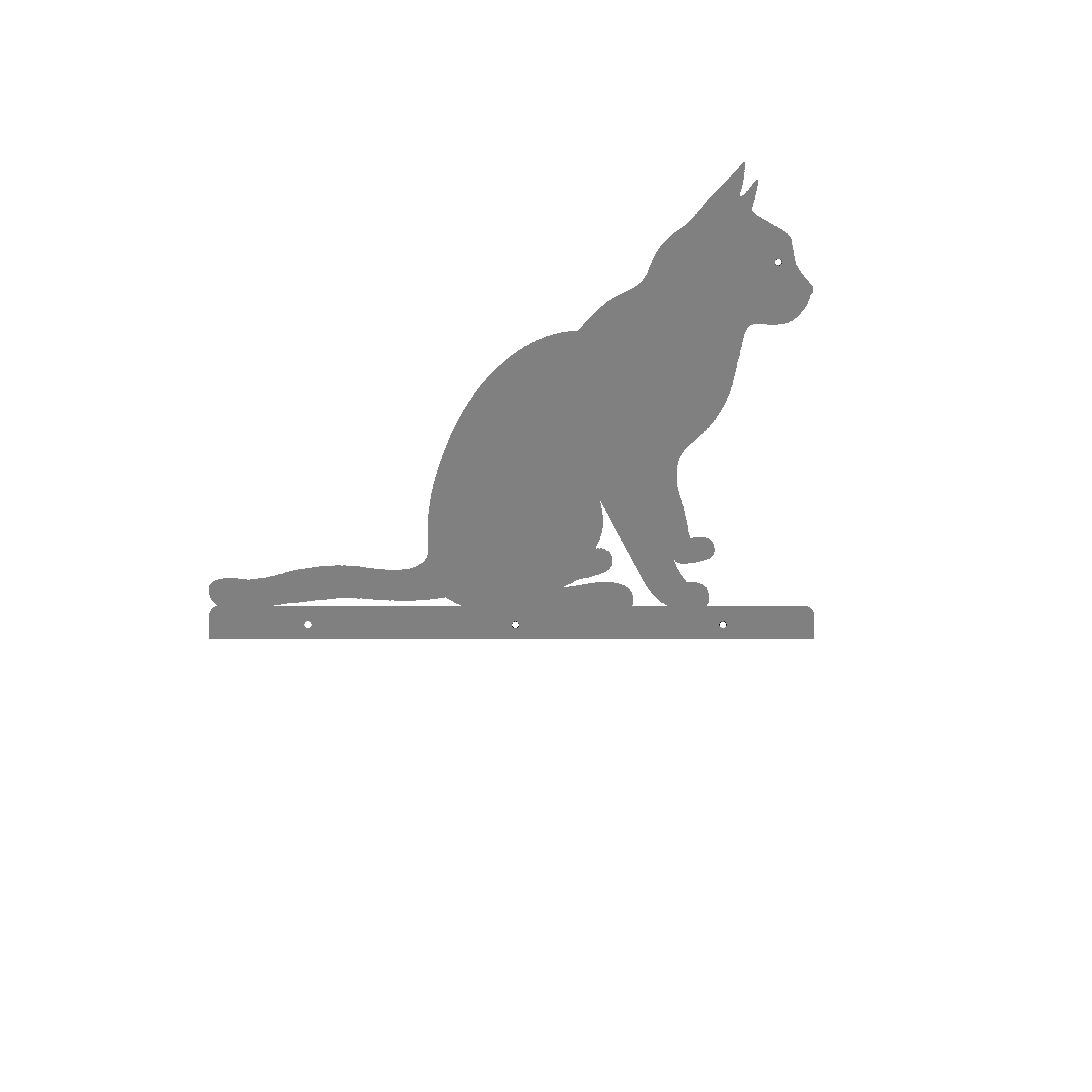 Креативная рамка для скалолазания кошек, настенная железная художественная платформа для дайвинга, настенная подвесная полка в форме кошки, книжная полка, мебель для дерева кошки - Цвет: A gray 45x17x35cm