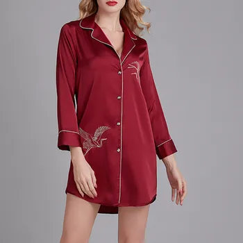 

Sleep Tops Women Pajamas Bathrobes Simulation Lingerie Baby Doll Silk Pajamas Home Sleepwear Nightwear Pyjama Sommeil Tops