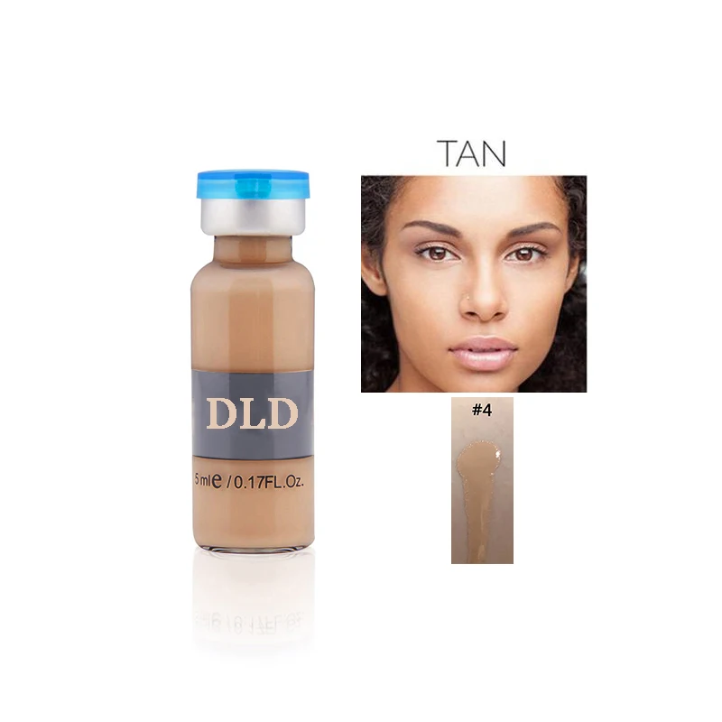 1pcs Tan 4 Горячая BB Крем Сыворотка 5 мл отбеливающий крем мезо Осветляющий сыворотка BB крем основа красота морщин отбеливание акне косметическая жидкость - Цвет: 1pcs Tan 4