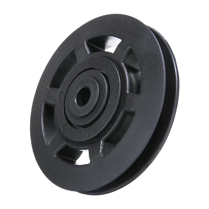 Прочный ABS Материал Универсальный 95 мм черная водостойкая подшипника шкив кабель для спортзала спортивное оборудование части