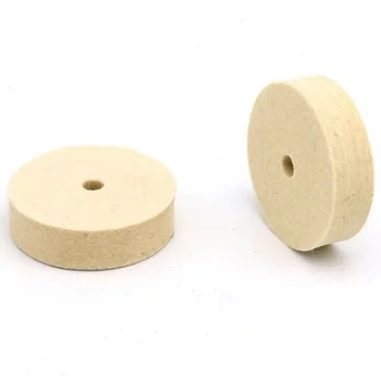 

2pcs 3in 75mm Wool Felt Polishing Wheel Polisher Buffing Pad Disc Bench Grinder Use With Polishing Wax
