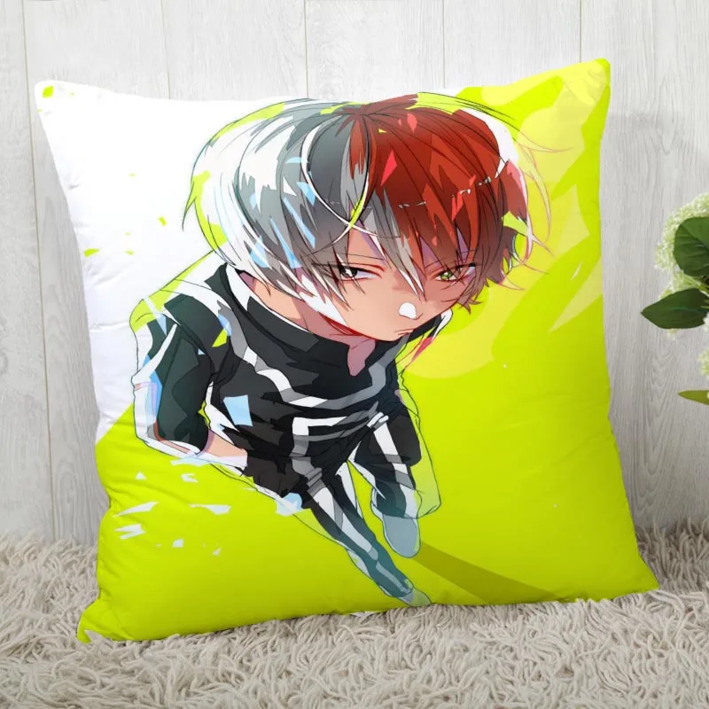 Custom Pillow Cases Boku no Hero Academia Square Pillowcase Christmas Zippered Pillow Cover 40*40cm,45*45cm(One Side - Color: Pillowcase 12