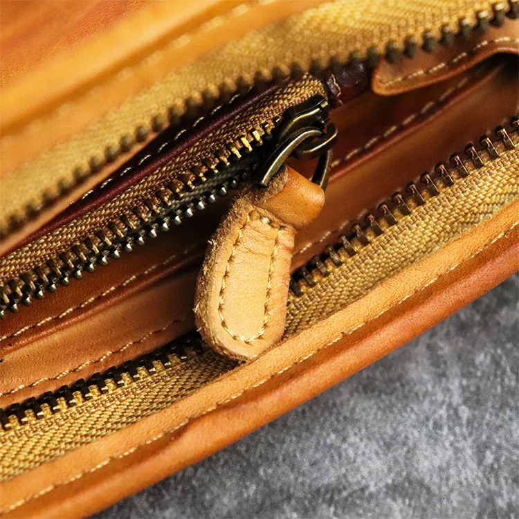 

Guangzhou Supply of Goods Genuine Leather Skeleton-skin Handmade Paint Color Retro Large-Volume Cash Check Mobile Phone Zipper D