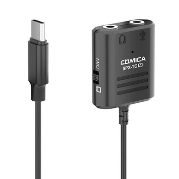 

Comica CVM-SPX-TC USB Type C to 3.5mm Audio Adapter,with Mic Or Phone Monitoring,USB C Trrs Adapte for Huawei Samsung Google Etc