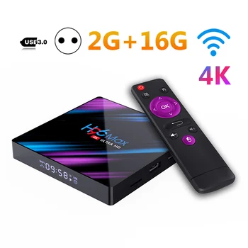

H96 MAX RK3318 Smart TV Box Android 9.0 4G 32G 64G WIFI Media Player 4K For Google Voice Assistant Youtube 2G 16GTop Box
