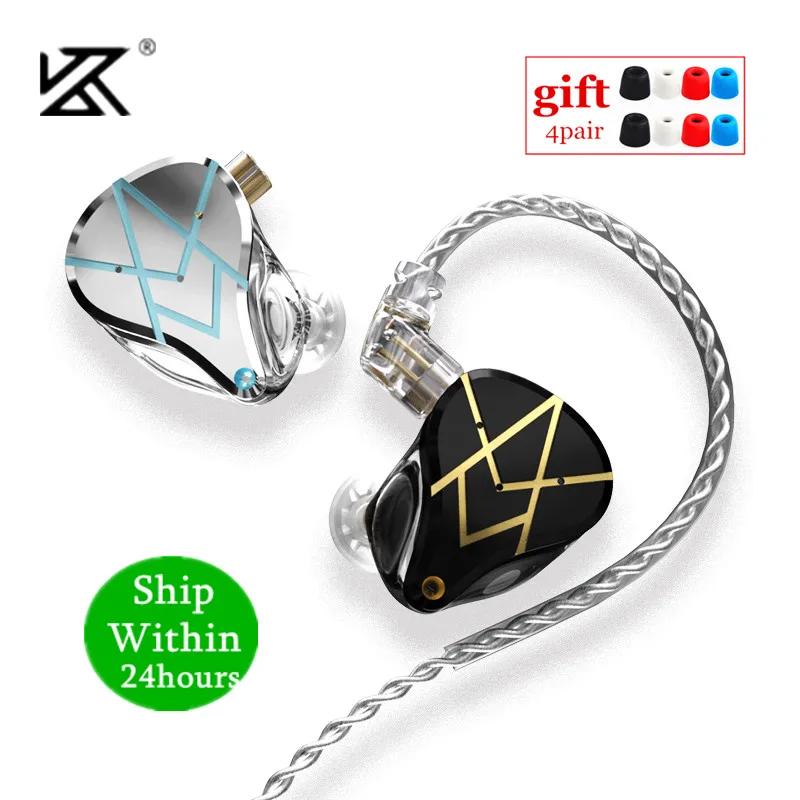 KZ ASX 20BA Units HIFI In Ear Monitor Balanced Armature Earphones Noise Cancelling Earbuds