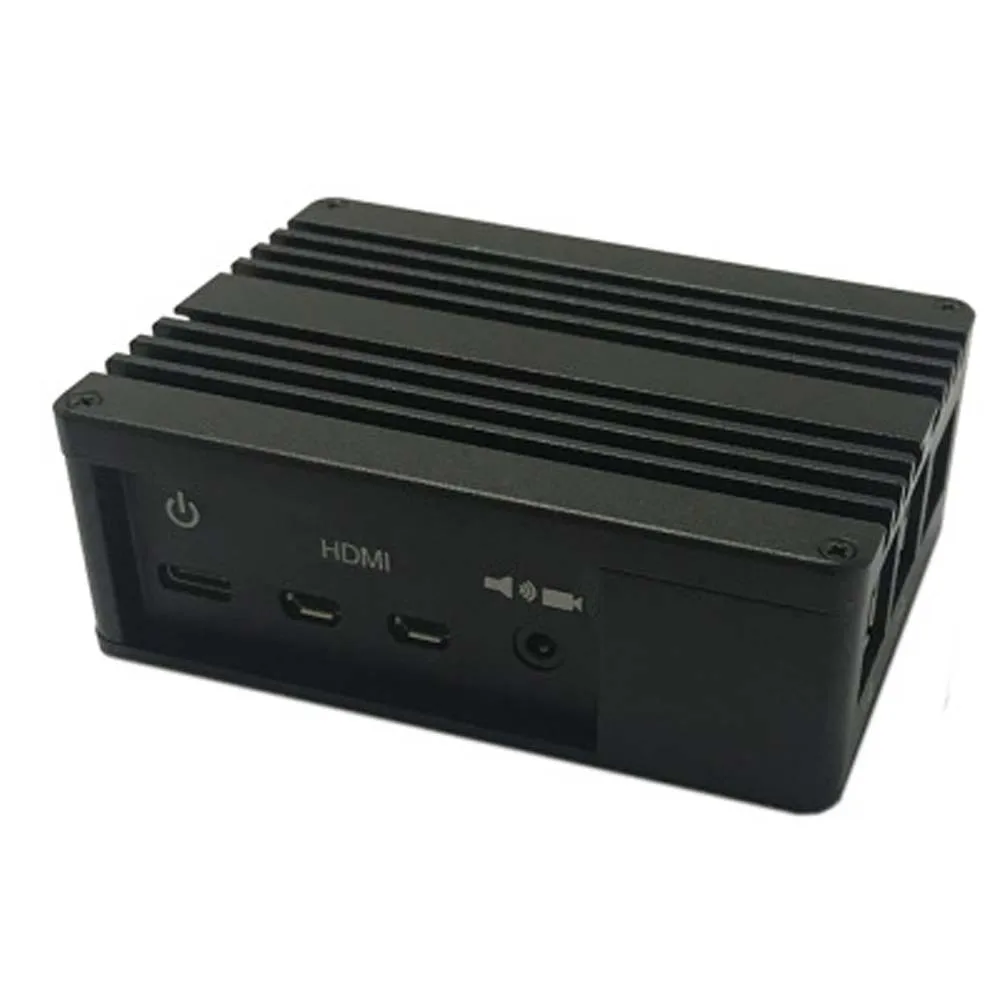Алюминиевый чехол корпус с вентилятором радиатор для Raspberry PI 4B - Цвет: 4B case