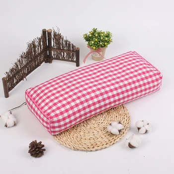 

Rural style old coarse cloth square pillow buckwheat shell filled soft sweat-absorbent long square pillow health neck pillow