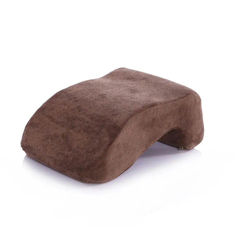 Coffee Velvet Подушка для путешествий полые мягкие бархатные удобные подушки для поддержки шеи для офиса обеденный перерыв автомобиля изысканное мастерство - Цвет: Coffee Velvet