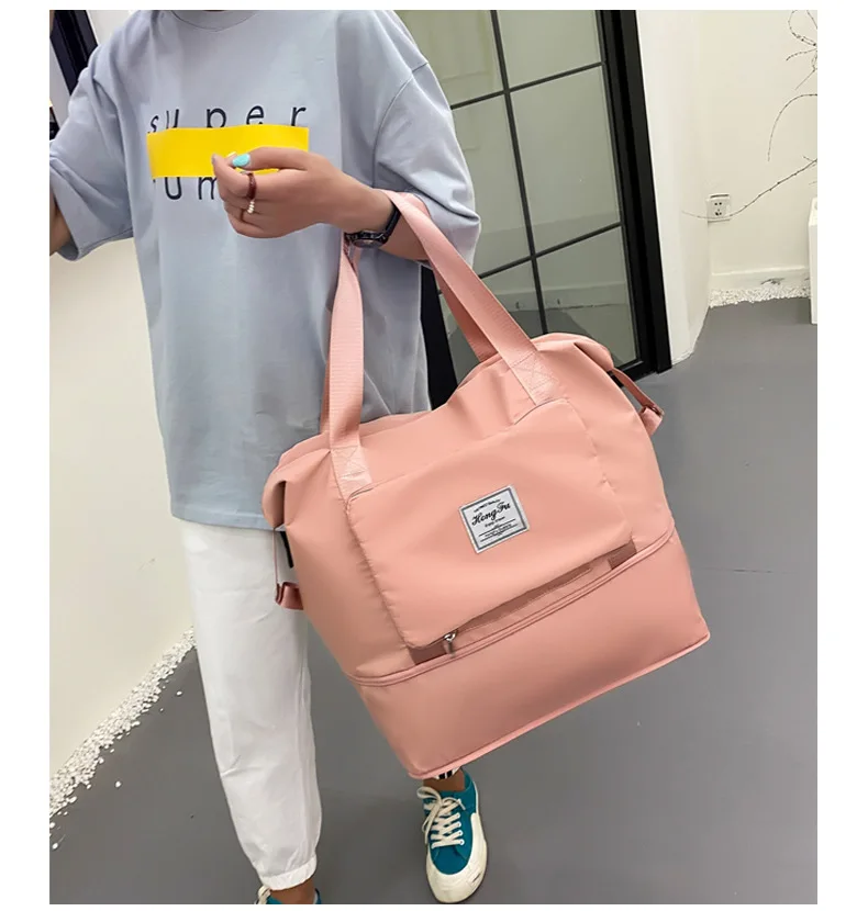 Large Capacity Folding Travel Bags Waterproof Luggage Tote Handbag Gym Yoga