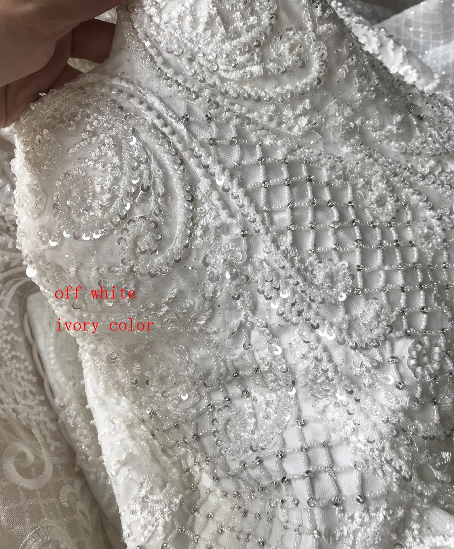 Trouwjurk mariage свадебное платье с открытыми плечами рукава Свадебное платье реальные фотографии же - Цвет: all ivory
